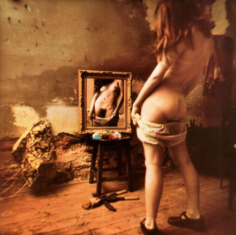 jan-saudek mujer ante el espejo