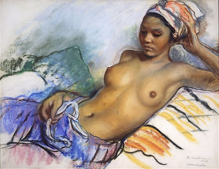 zinaida serebriakova joven marroquí