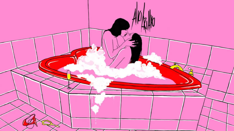 dibujo erótico de alicia rihko