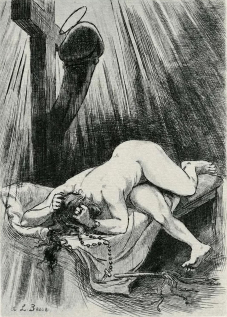 dibujo erótico de Van Maele