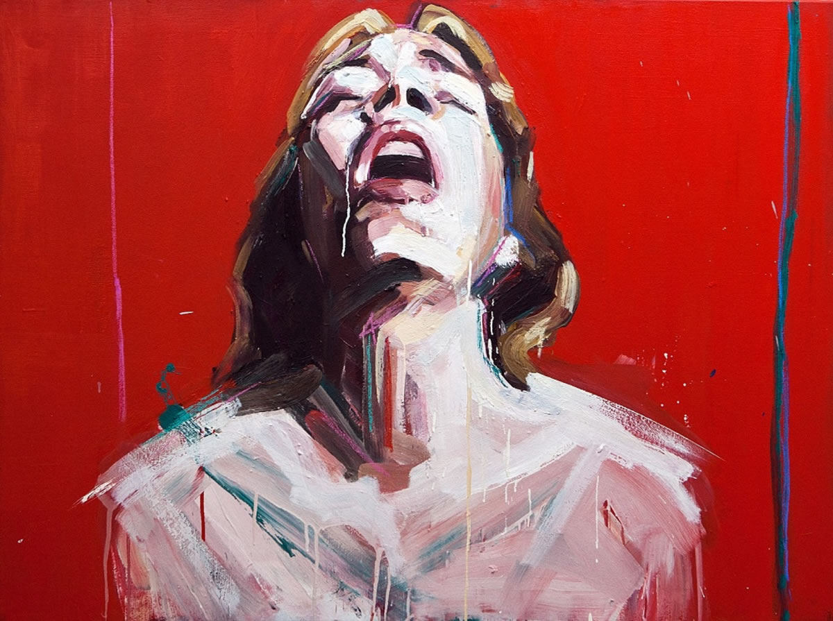 orgasmo femenino pintado por Yolanda Dorda